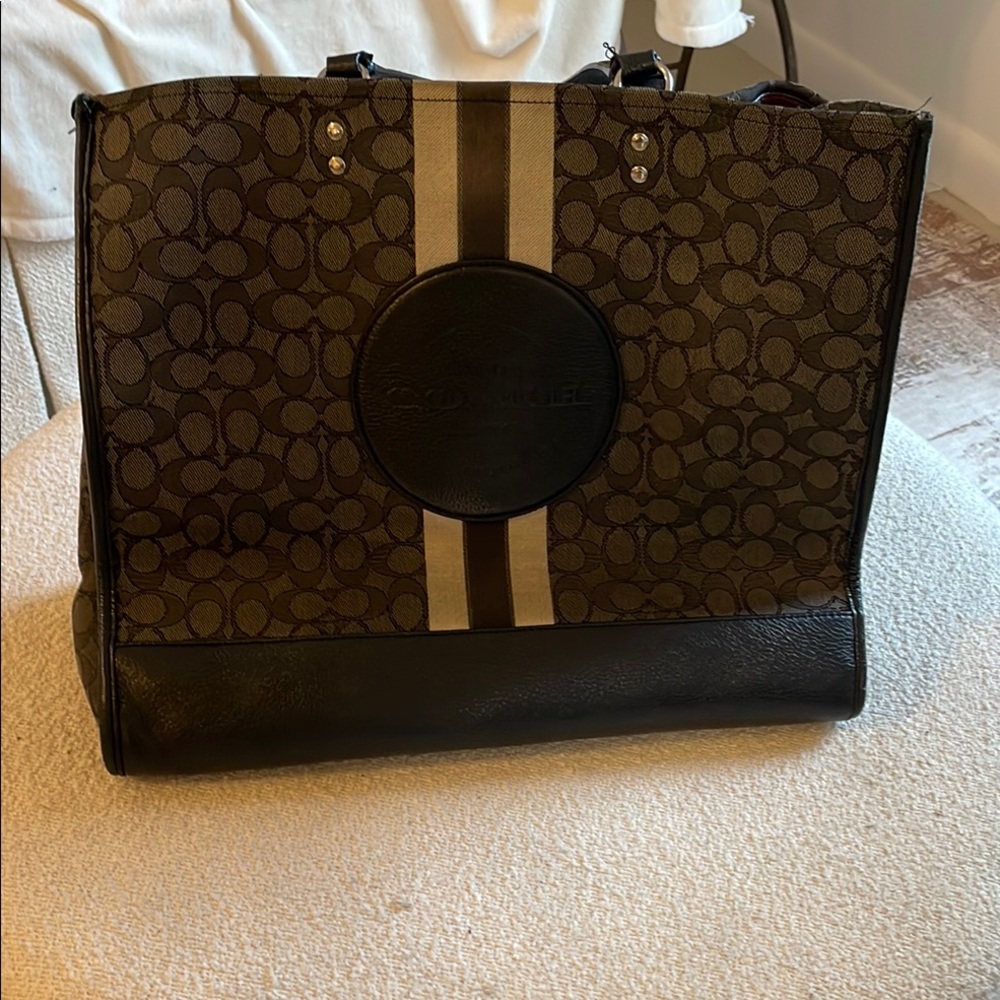 Coach Brown and Black Men's Bag